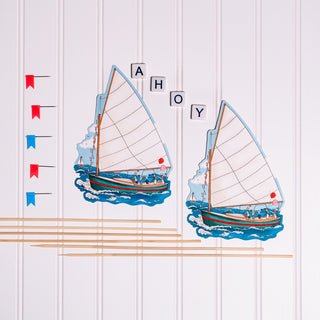 Sailboat Party Fridge Card