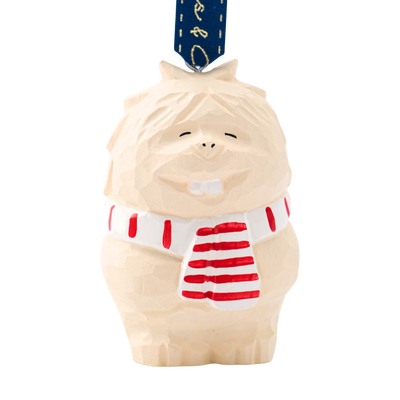 Yeti Hand-Carved Ornament