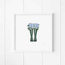 Load image into Gallery viewer, Boots &amp; Hydrangeas (6579891208254)