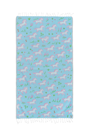 Wild Horses Turkish Beach Towel