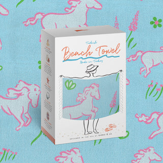 Wild Horses Turkish Beach Towel