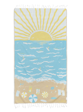 Load image into Gallery viewer, Beach Day Turkish Beach Towel (8282361004318)