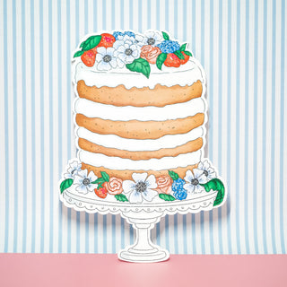 Floral Cake Fridge Card