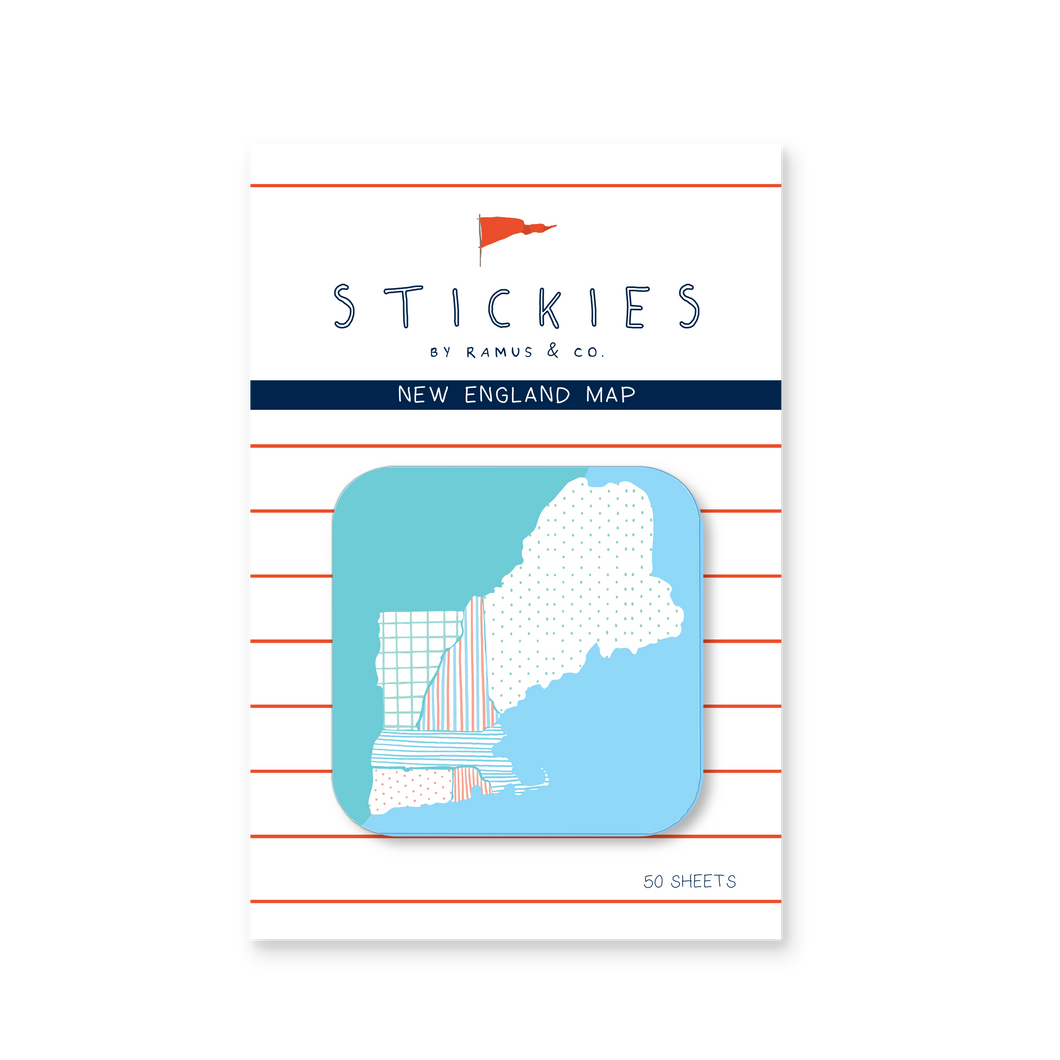 New England Map Stickies (8282345144606)