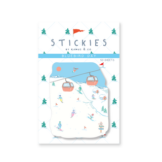 Ski Bluebird Day Stickies