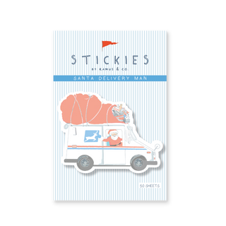 Santa Delivery Man Stickies