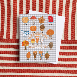 Thanksgiving People Greeting Card