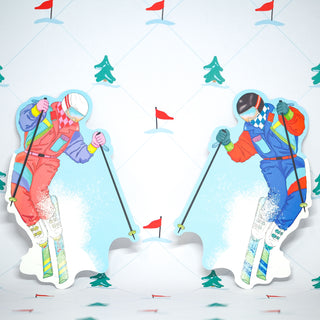 Hanni the Retro Skier Fridge Card