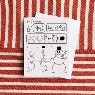 Snowman Manual Christmas Card