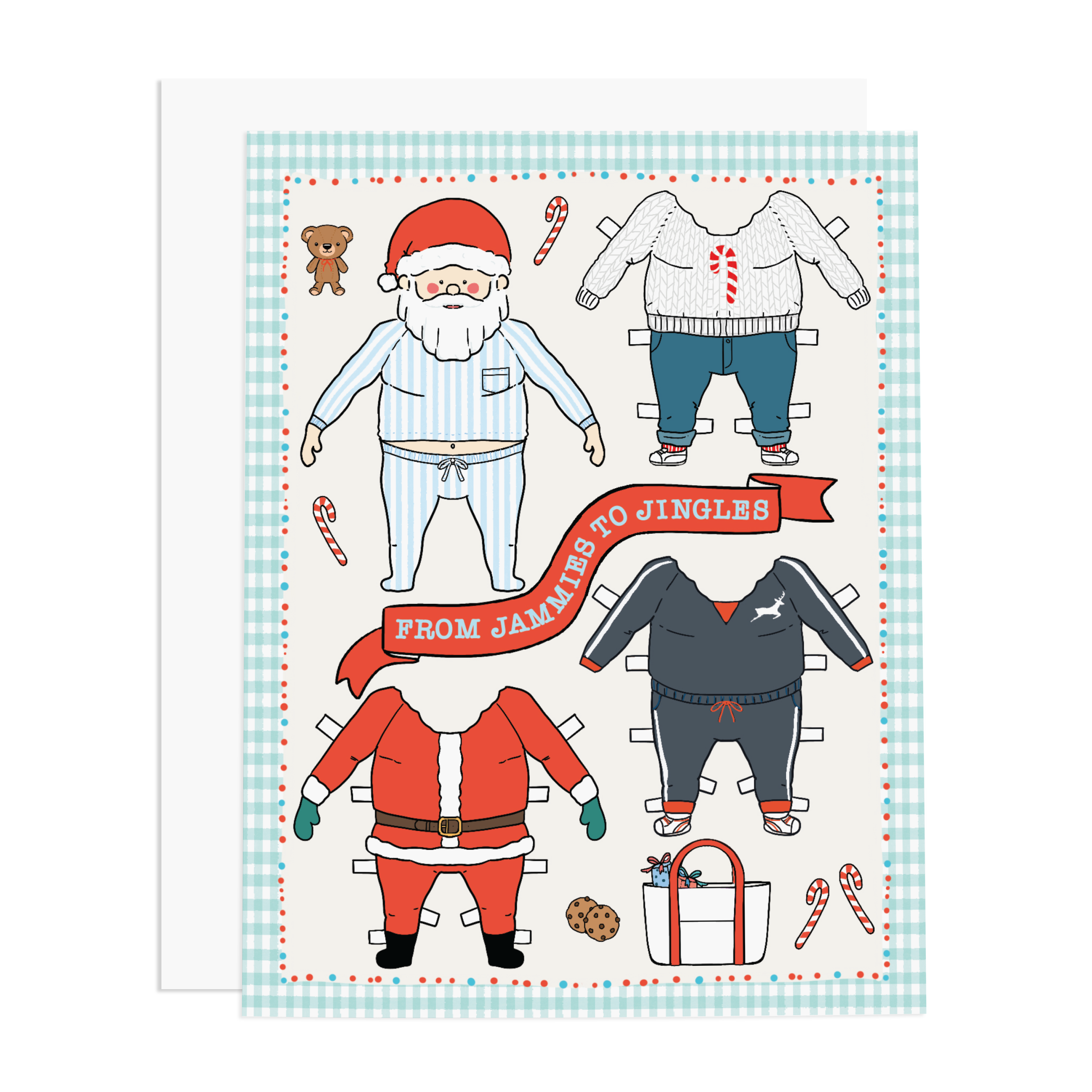 Santa Dress Up Doll Christmas Card Ramus and Company, LLC Santa Dress Up Doll Christmas Card Ramus and Company, LLC