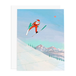 Ski Jump Santa