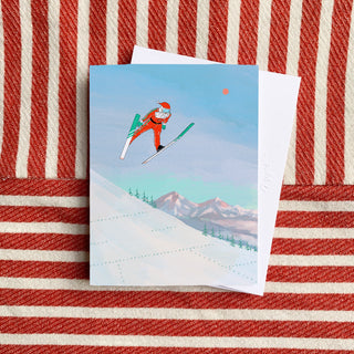 Ski Jump Santa
