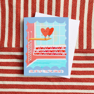 Perfectly Synchronized Diving Hearts