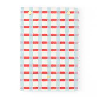 Santa Whale Linen Notepad