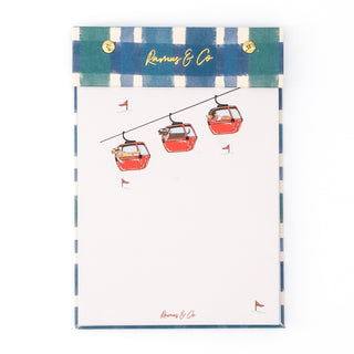 Gondola Dogs Plaid Linen Notepad
