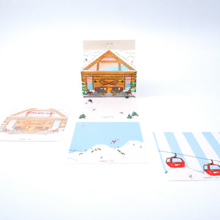 Ski Chalet Note Carton