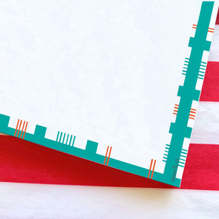 Crabs N' Plaids Square Notepad