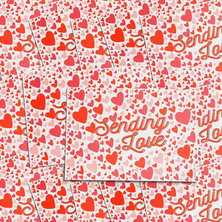 Sending Love Hearts Postcard Set - Ramus and Company, LLC (4797643882558)