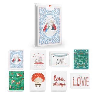 Garden Valentine's Assorted Set of 8