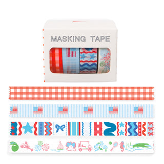 Americana Masking Tape Set of 4