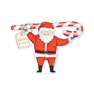 Santa Candy Cane Fridge Card