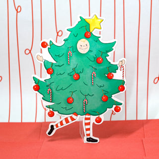 Billie the Holiday Tree Fridge Card