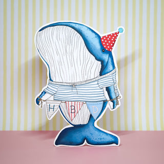 HBD Party Whale Fridge Card