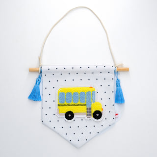 School Bus Decorative Banner