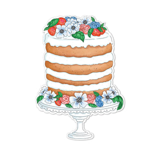Floral Cake Fridge Card