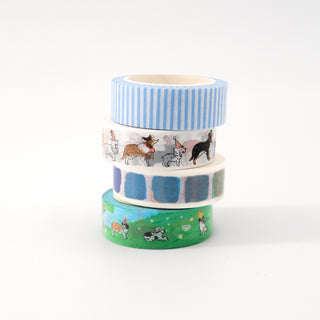 Dog Club Masking Tape Set of 4
