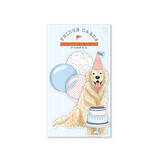 Golden Party Balloons Fridge Card