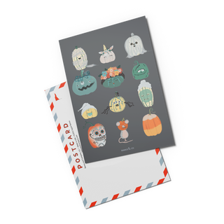 Pumpkin Dress Up Postcard