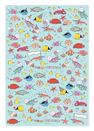 Reef Party Gift Wrap (8291170287902)