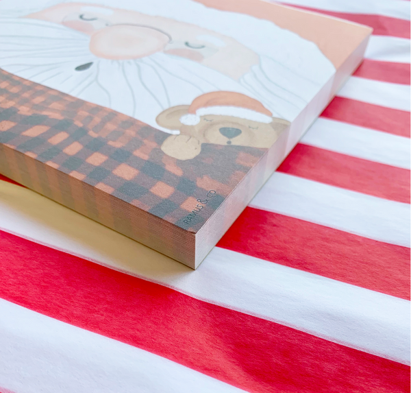 Santa's Nap Square Notepad