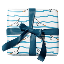 Load image into Gallery viewer, Seagulls and Waves Gift Wrap (8291171238174)