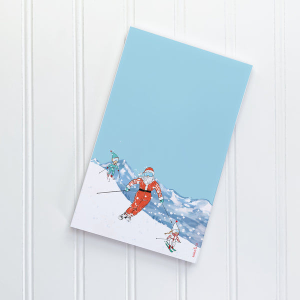 Ski Santa Notepad