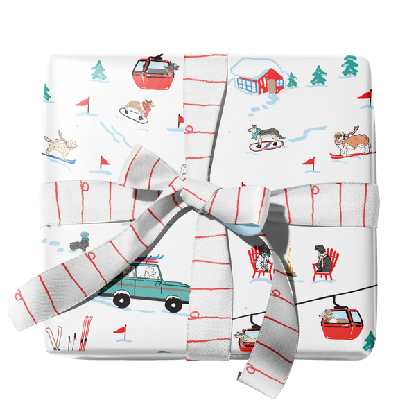 Ski Dogs Gift Wrap
