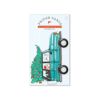 Dogs Car Tree Fridge Card