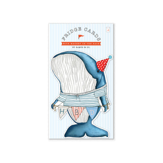 HBD Party Whale Fridge Card
