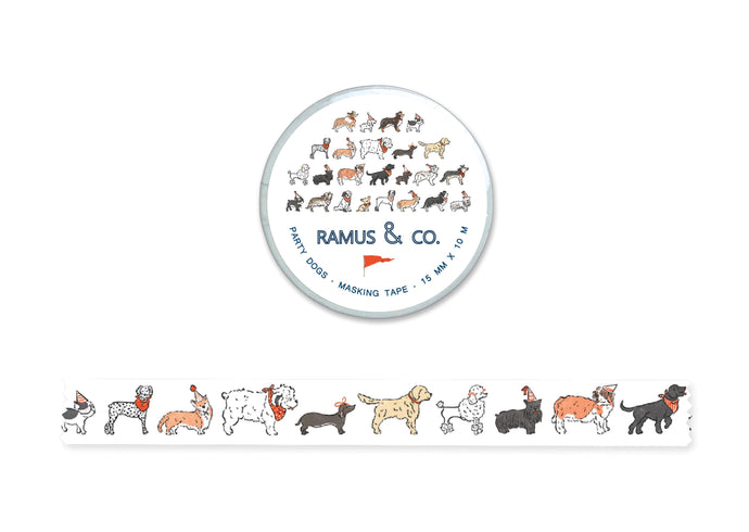 Party Dogs Masking Tape - Ramus and Company, LLC (6911310856254)