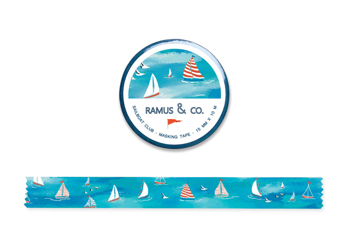 Sailboat Club Masking Tape - Ramus and Company, LLC (6911322947646)