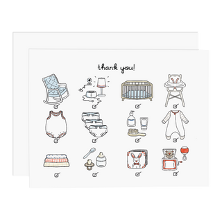 Baby Check List Thank You Cards Boxed Set - Ramus and Company, LLC (6910901747774)