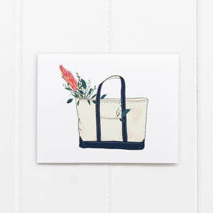 Tote Bag With Flowers - Ramus and Company, LLC (3938920071237)