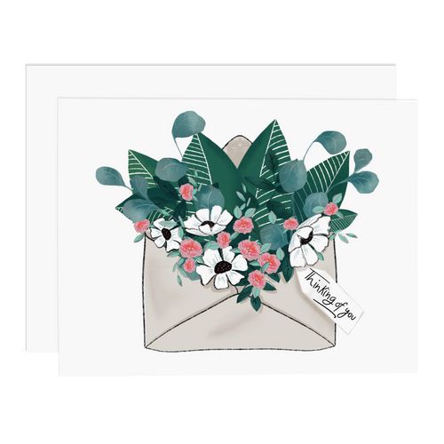 Envelope Flowers Thinking of You - Ramus and Company, LLC (4416929103934)