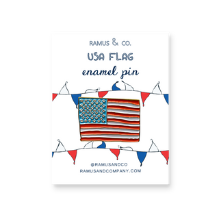 USA Flag Enamel Pin - Ramus and Company, LLC (6911263866942)