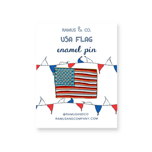 USA Flag Enamel Pin - Ramus and Company, LLC (6911263866942)