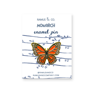 Monarch Enamel Pin - Ramus and Company, LLC (6911262752830)