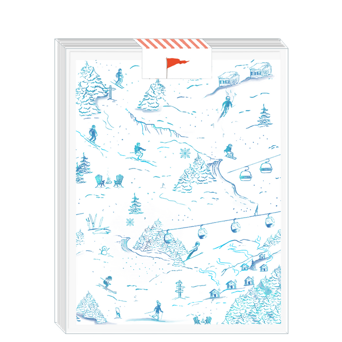 Ski Blue Toile Boxed Set - Ramus and Company, LLC (6673553195070)