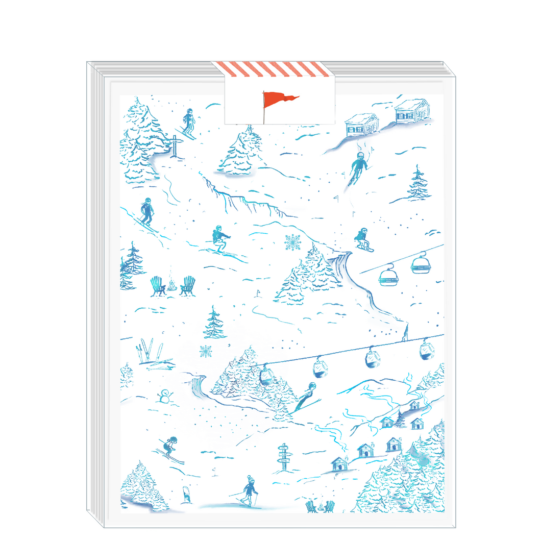 Ski Blue Toile Boxed Set - Ramus and Company, LLC (6673553195070)