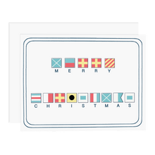 Load image into Gallery viewer, Merry Christmas Nautical Flags - Ramus and Company, LLC (6673231609918)